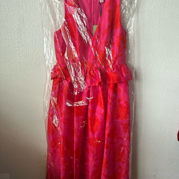 KATE SPADE For Target Pink Sleeveless VNeck Size 8 Pink Formal Midi Dress BNWT - Picture 13 of 13